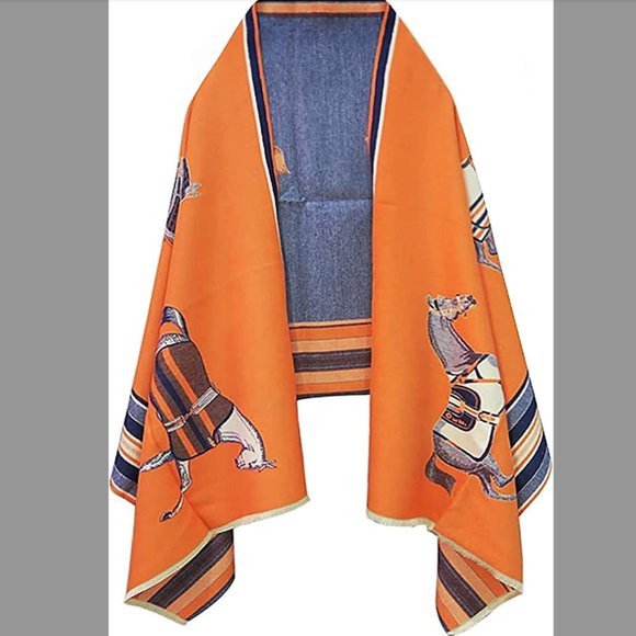 Anthro Kerri Horse Poncho Scarf - Picture 7 of 8